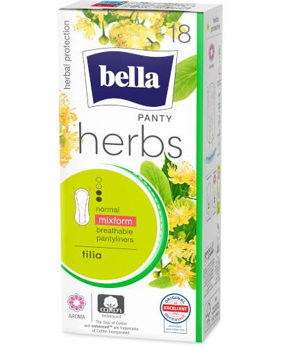 BELLA PANTY HERBS TILIA Wkładki higieniczne, 18 sztuk
